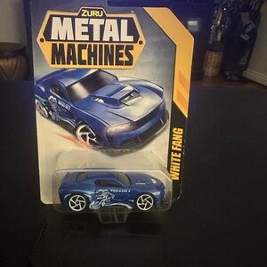 Metal Machines Kids Blue Toy Car - White Fang